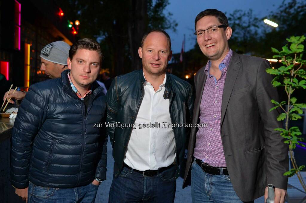 Thomas Kroupa, DocLX-Mastermind Alexander Knechtsberger, Politiker Raphael Sternfeld , © leisure.at/Oreste Schaller (04.05.2015) 