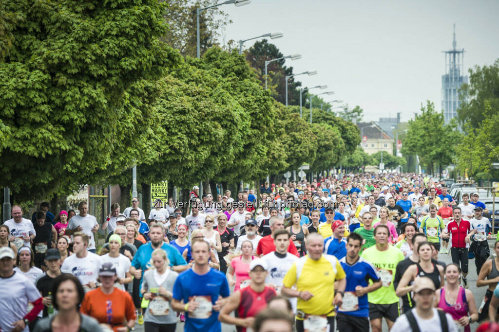 Event participants run during the Wings for Life World Run in St. Poelten, Austria on May 3rd, 2015. // Philip Platzer for Wings for Life World Run //Please go to www.redbullcontentpool.com for further information. // , © © Red Bull Media House (04.05.2015) 