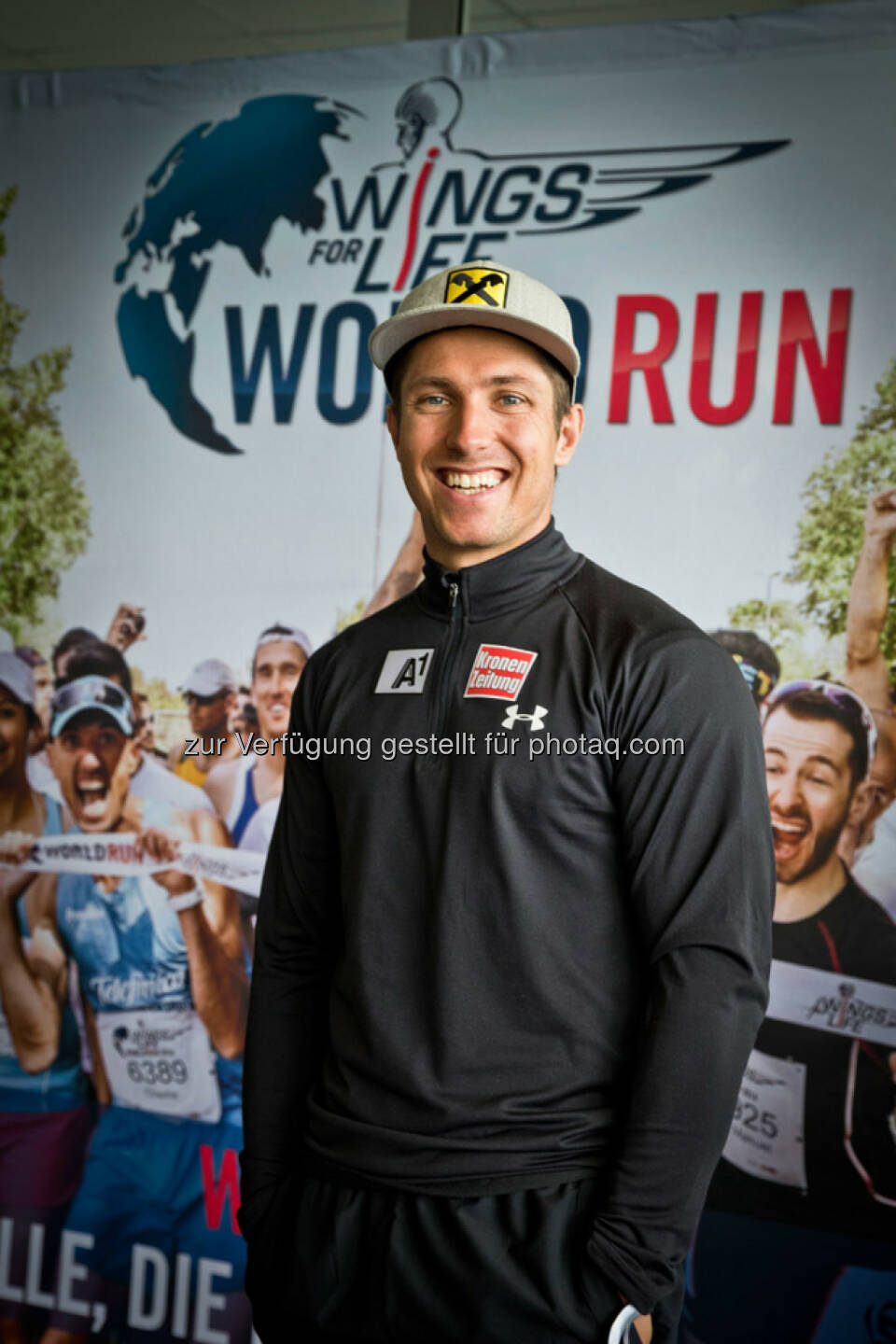 Marcel Hirscher poses for a portrait before the start at Wings for Life World Run in St. Poelten, Austria on May, 3rd 2015. // Mirja Geh for Wings for Life World Run // Please go to www.redbullcontentpool.com for further information. // 