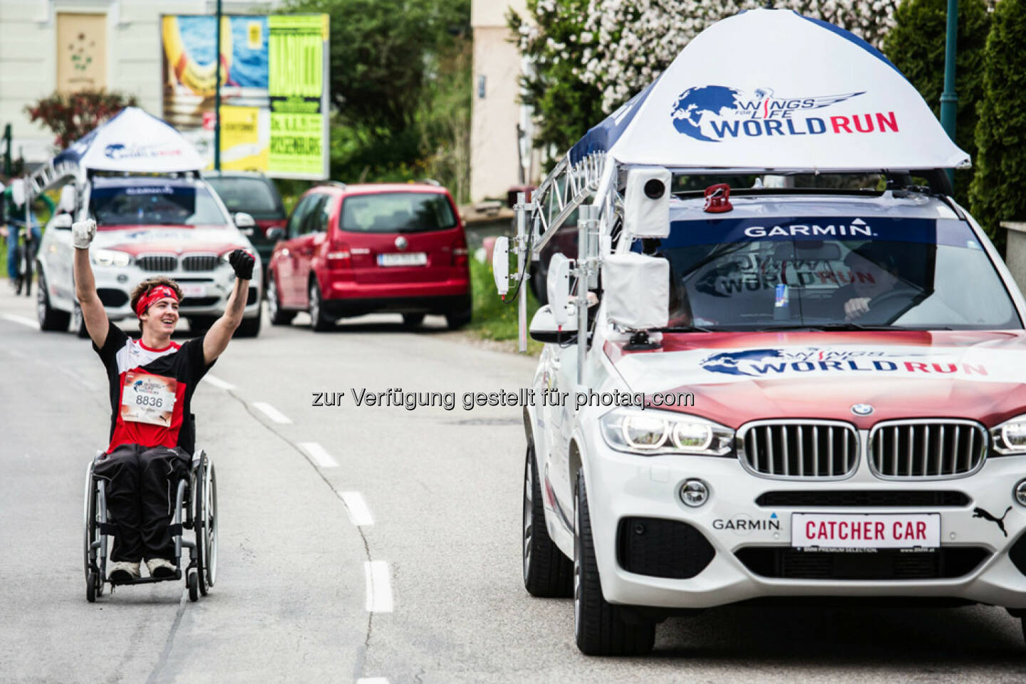 Participants perform at the Wings for Life World Run in St. Poelten, Austria on May, 3rd 2015. // Philipp Greindl for Wings for Life World Run //Please go to www.redbullcontentpool.com for further information. // 