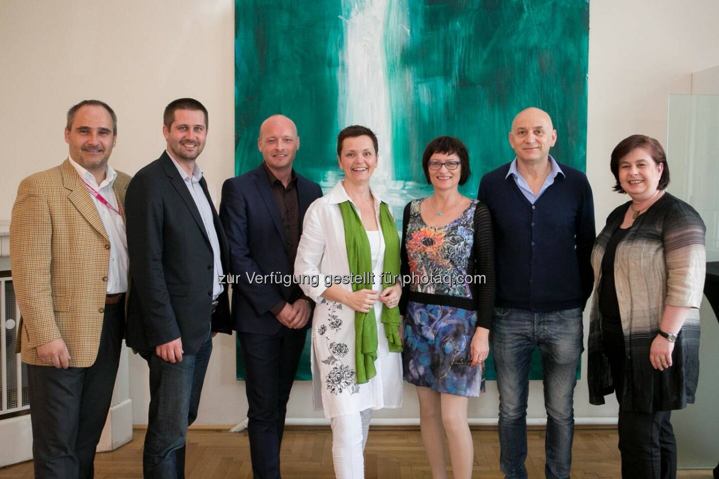 Thomas Traudtner (Der Standard), Christoph Wirl (GF Magazin Training), Ronny Hollenstein (Geschäftsführer ic2 concepts & trainings Gmbh), Cornelia Dankl (Bonus Vorsorgekasse AG und Obfrau HR Circle), Roswitha Reisinger (GF Lebensart/Businessart), Reinhard Herok (Gugler Cross Media), Susanne Heidrich (ARS)