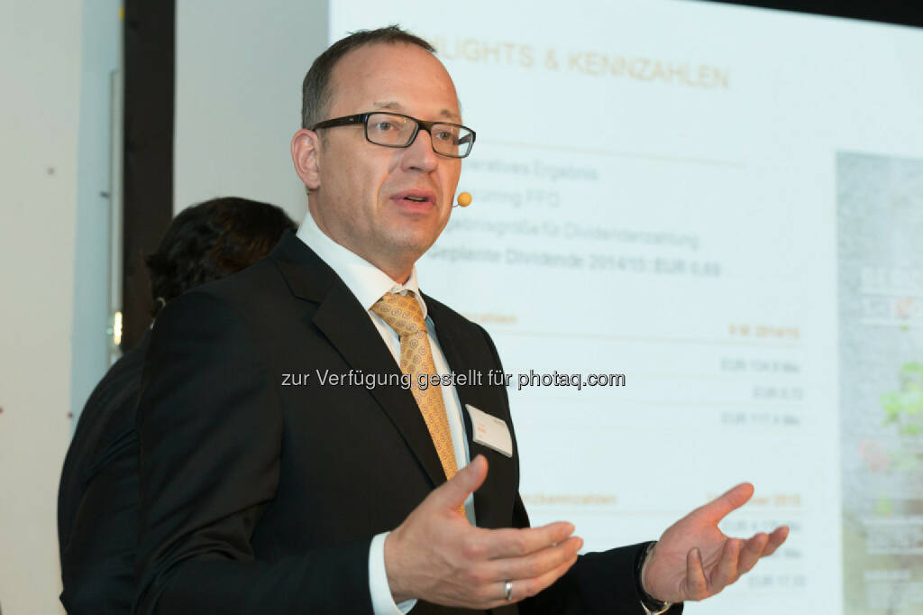 Ronald Roos (CFO Buwog), © Buwog (06.05.2015) 