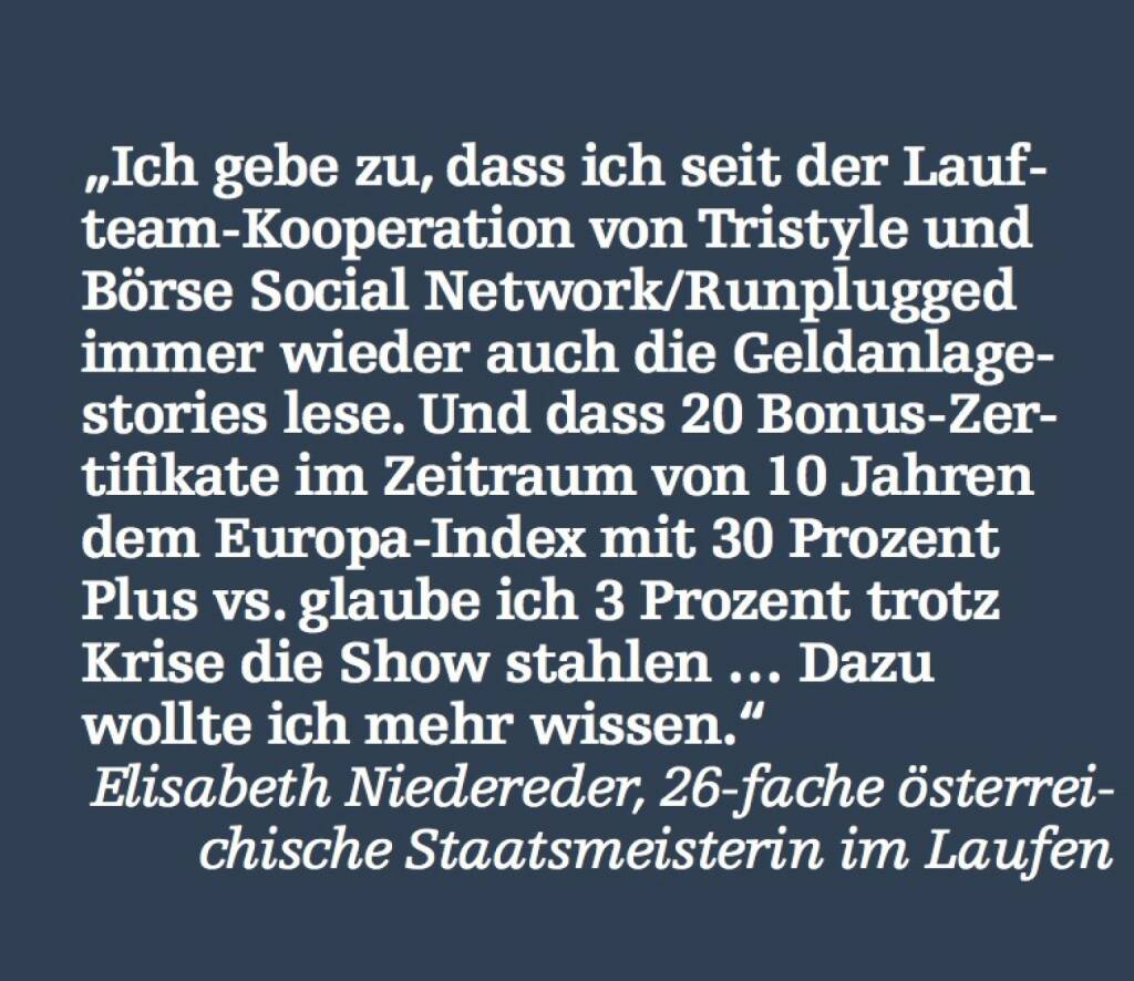 Elisabeth Niedereder, 26-fache österreichische Staatsmeisterin im Laufen (07.05.2015) 