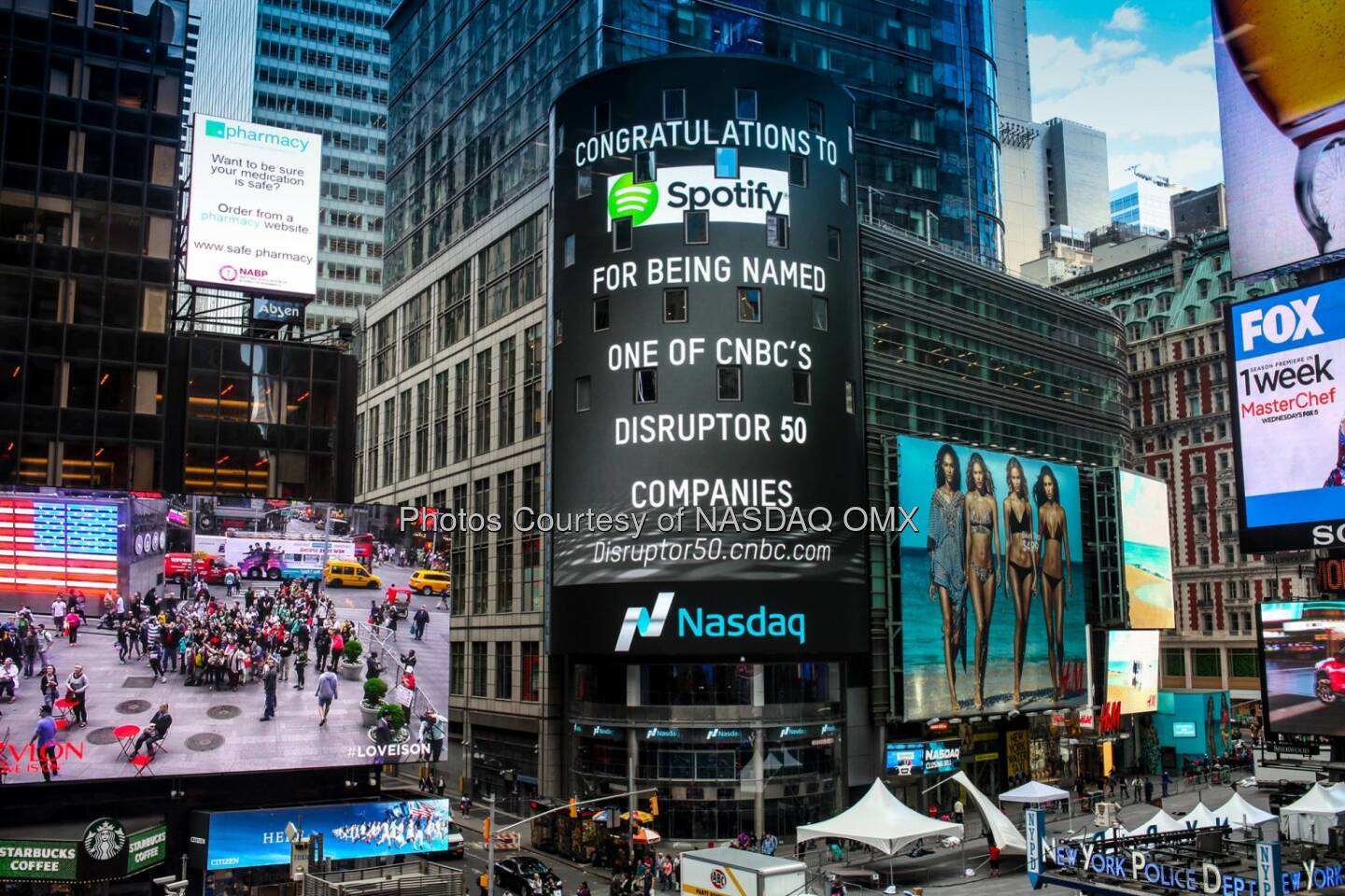 Nasdaq congratulates Spotify for being named one of CNBC's Disruptor 50 Companies: http://spr.ly/61897Wzx #Disruptor50  Source: http://facebook.com/NASDAQ