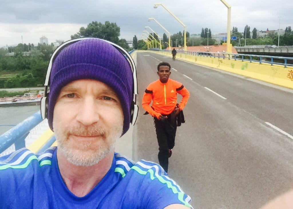 Christian Drastil, Lemawork Ketema beim Run (17.05.2015) 