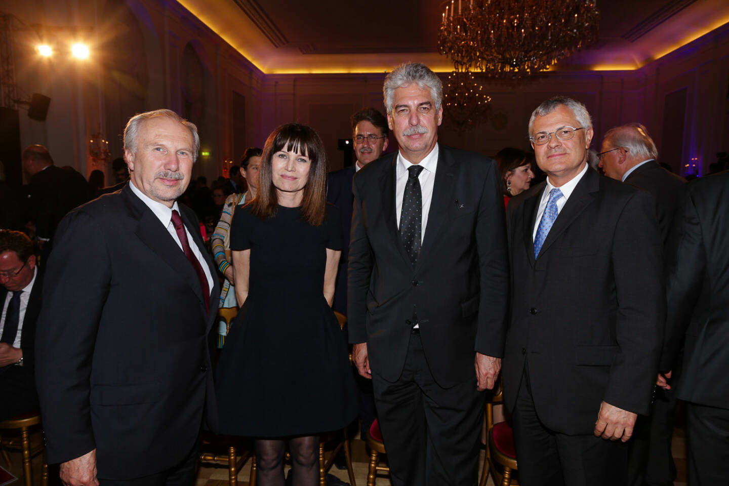 Ewald Nowotny, Birgit Kuras, Hans Jörg Schelling und Michael Buhl (vlnr.)