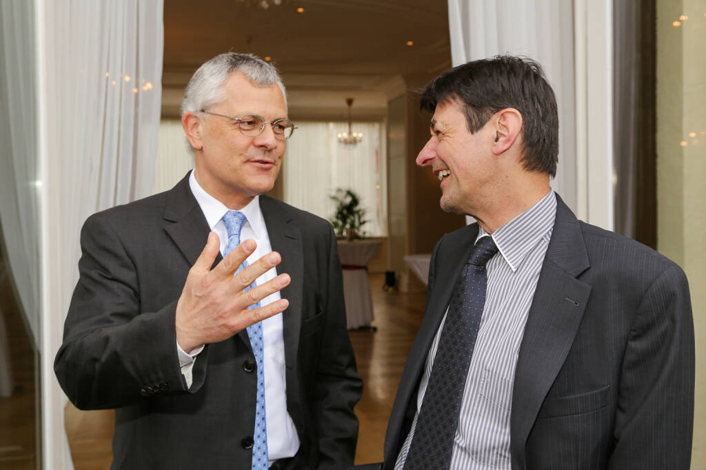 Michael Buhl im Gespräch mit Peter Brezinschek, Leiter von Raiffeisen Research, © Quelle: Wiener Börse, Richard Tanzer (20.05.2015) 