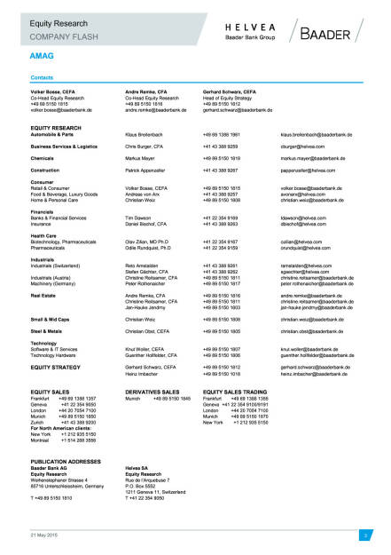 Baader sieht Amag-Guidance gut abgesichert; Ziel 35 Euro, Seite 3/3, komplettes Dokument unter http://boerse-social.com/static/uploads/file_7_baader_research_amag.pdf (22.05.2015) 