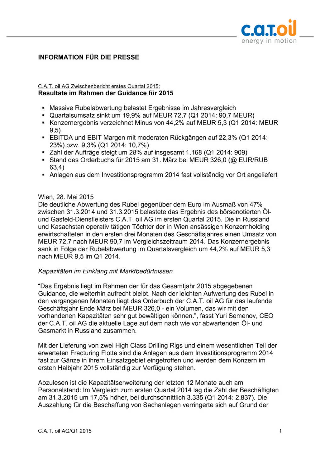 C.A.T.oil Guidance 2015, Seite 1/4, komplettes Dokument unter http://boerse-social.com/static/uploads/file_42_catoil.pdf