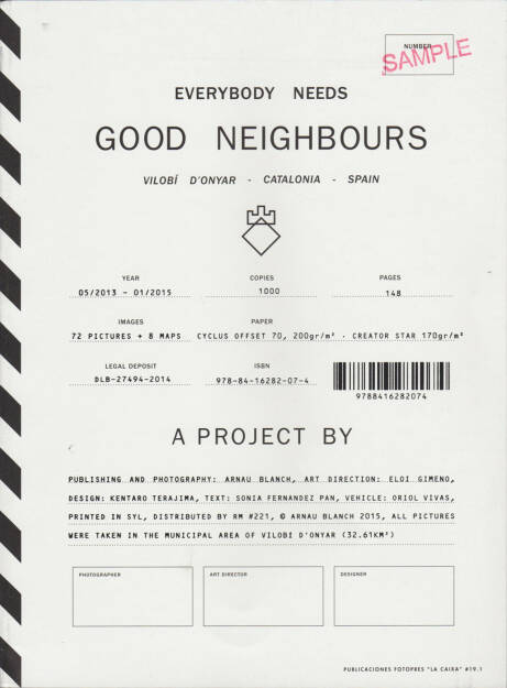 Arnau Blanch - Everybody needs Good Neighbours, Editorial RM 2015, Cover - http://josefchladek.com/book/arnau_blanch_-_everybody_needs_good_neighbours, © (c) josefchladek.com (29.05.2015) 