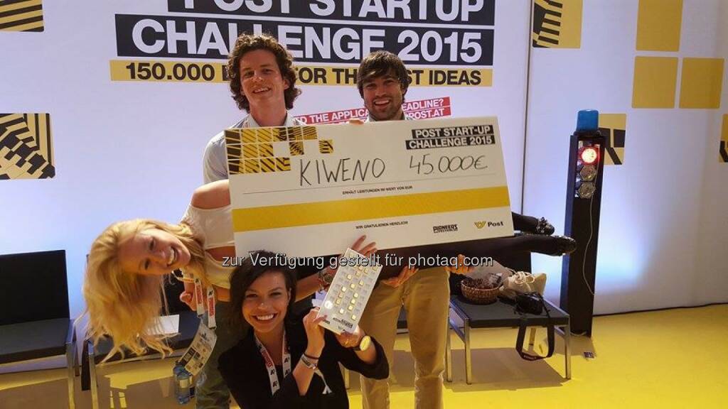 Kiweno GmbH: Gesundheits-Startup kiweno gewinnt Austrian Post Startup Challenge, © Aussendung (30.05.2015) 