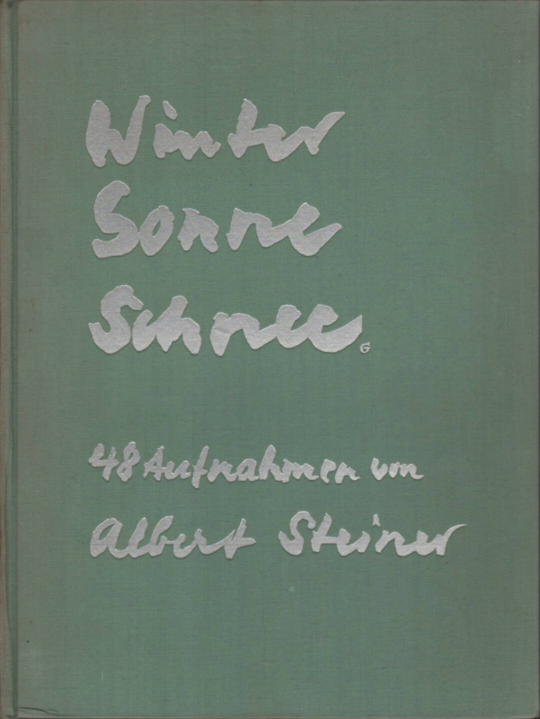 Albert Steiner - Schnee - Winter - Sonne, Rotapfel Verlag 1930, Cover - http://josefchladek.com/book/albert_steiner_-_schnee_-_winter_-_sonne_1