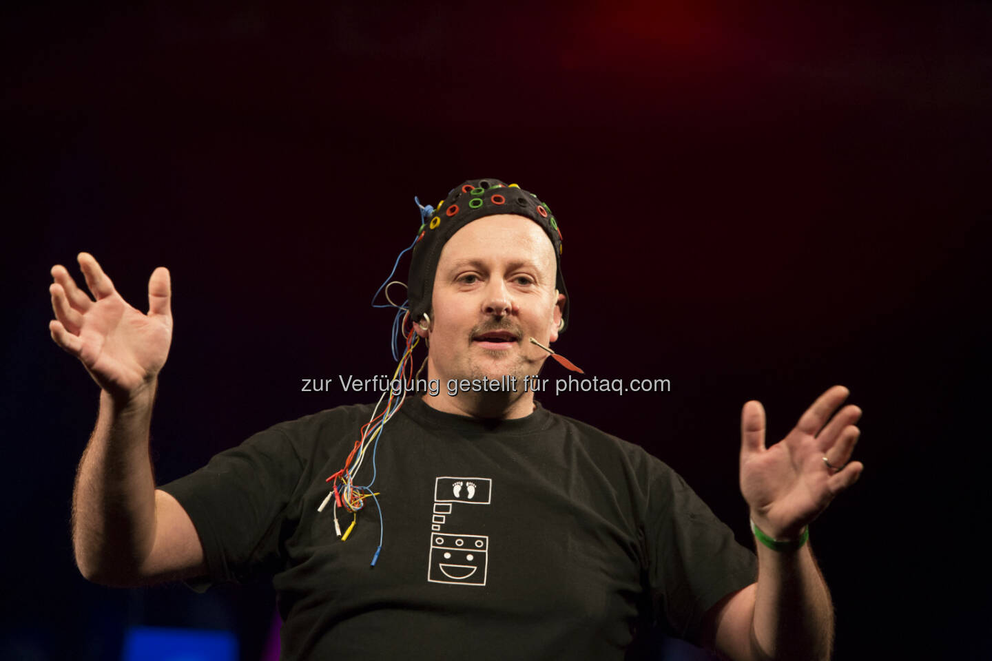 Neurotechniker Reinhold Scherer: Arge Wissenschaftskommunikation: Reinhold Scherer (TU Graz) gewinnt das Science Slam Österreich-Finale, Credit: Arge Wissenschaftskomunikation