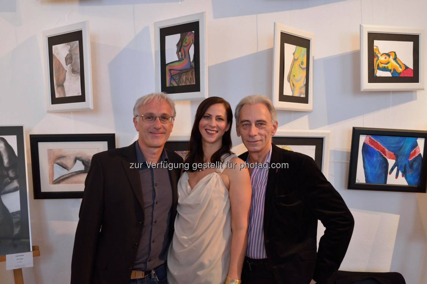  Hannes Gruber (Sportdirektor ÖLV), Lisa Grüner, Roland Trnka (Schauspieler) (C) Johannes Asenbaum