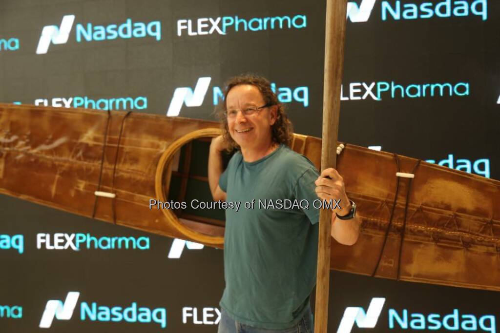 Flex Pharma rings the Nasdaq Closing Bell!   Source: http://facebook.com/NASDAQ (02.06.2015) 