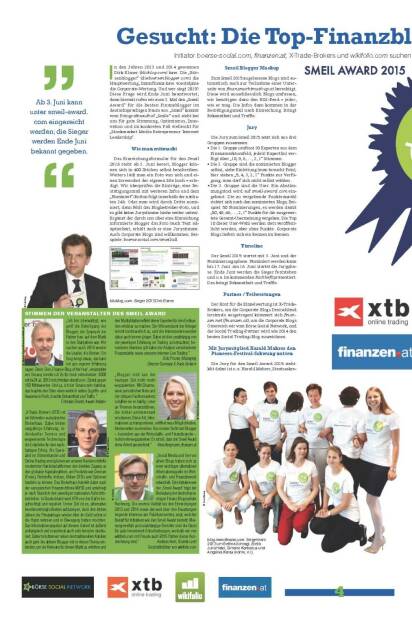 Gesucht: Die Top-Finanzblogger im deutschen Sprachraum 1/2 (03.06.2015) 