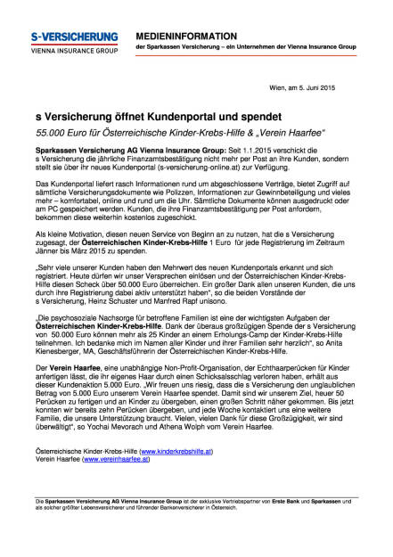 s Versicherung spendet, Seite 1/2, komplettes Dokument unter http://boerse-social.com/static/uploads/file_82_s_versicherung_spendet.pdf (05.06.2015) 