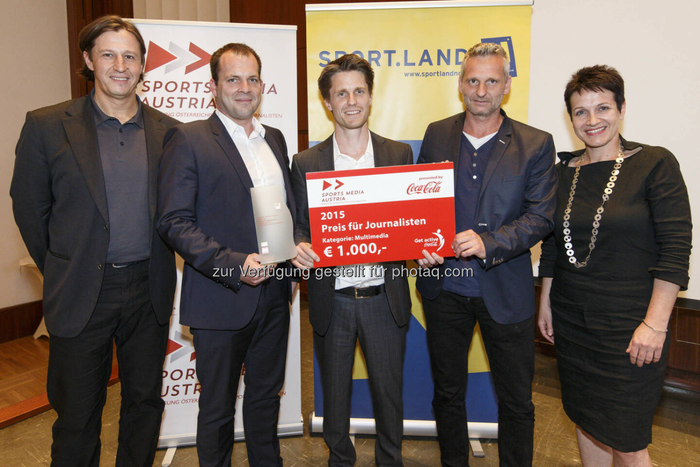 Rainer Fleckl, Jan Thies, Erich Vogl - Servus TV: Gewinner des Sports Media Austria Journalistenpreis in der Kategorie Multimedia