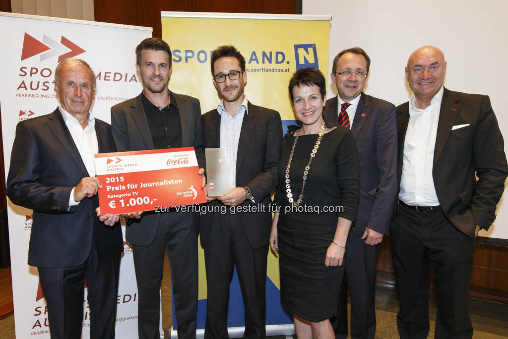 Nikolaus Strecha, Nikolaus Mahatsek: Gewinner des Sports Media Austria Journalistenpreis in der Kategorie TV - Two Niks Film sowie Gesamtsieger, © FotobyHofer/Christian Hofer (05.06.2015) 