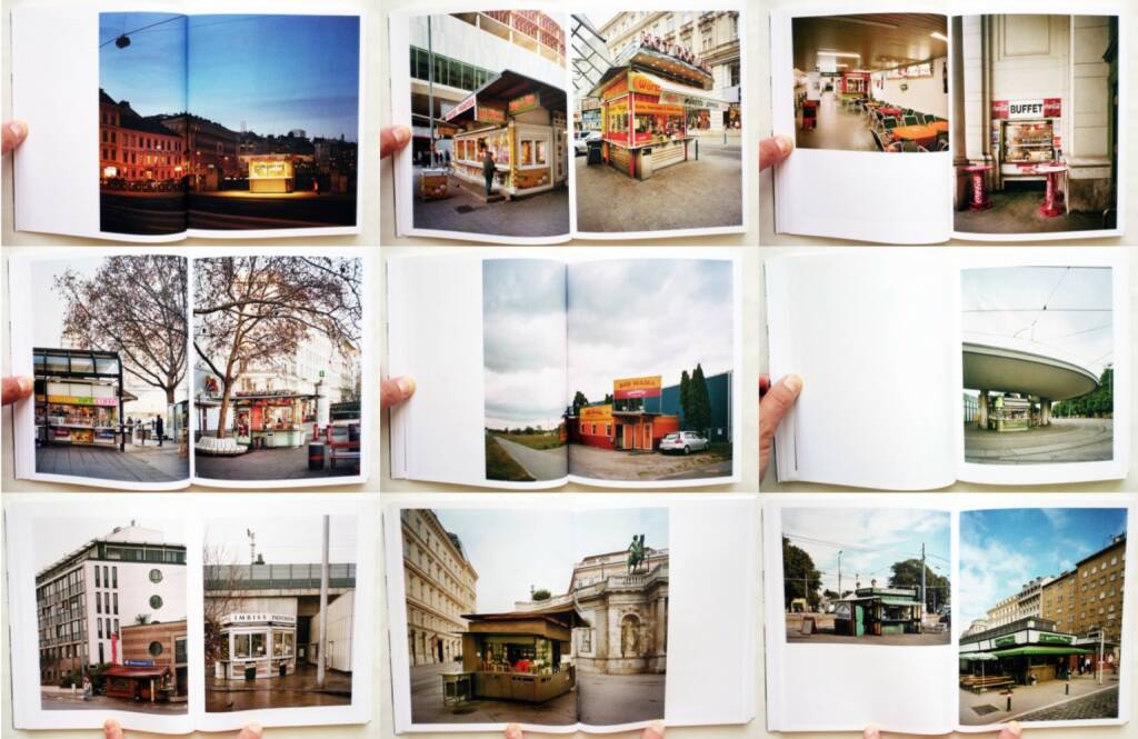 Stefan Olah - Fünfundneunzig Wiener Würstelstände, Anton Pustet 2013, Beispielseiten, sample spreads - http://josefchladek.com/book/stefan_olah_-_funfundneunzig_wiener_wurstelstande, © (c) josefchladek.com (07.06.2015) 