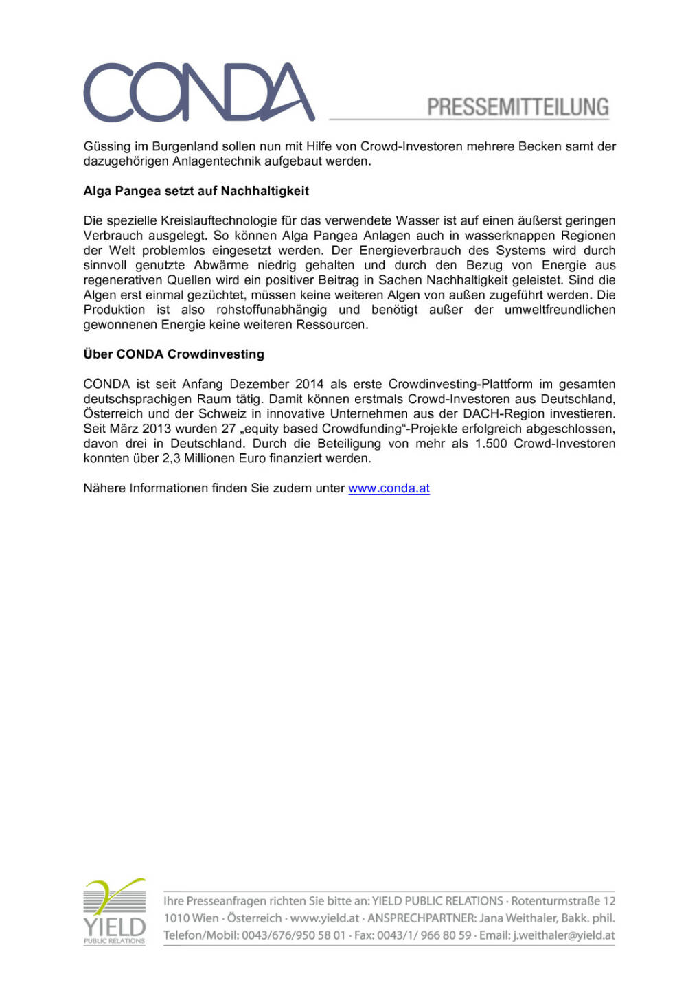 Conda Alga Pangea: Industrielle Algenproduktion, Seite 2/2, komplettes Dokument unter http://boerse-social.com/static/uploads/file_91_conda_alga_pangea.pdf