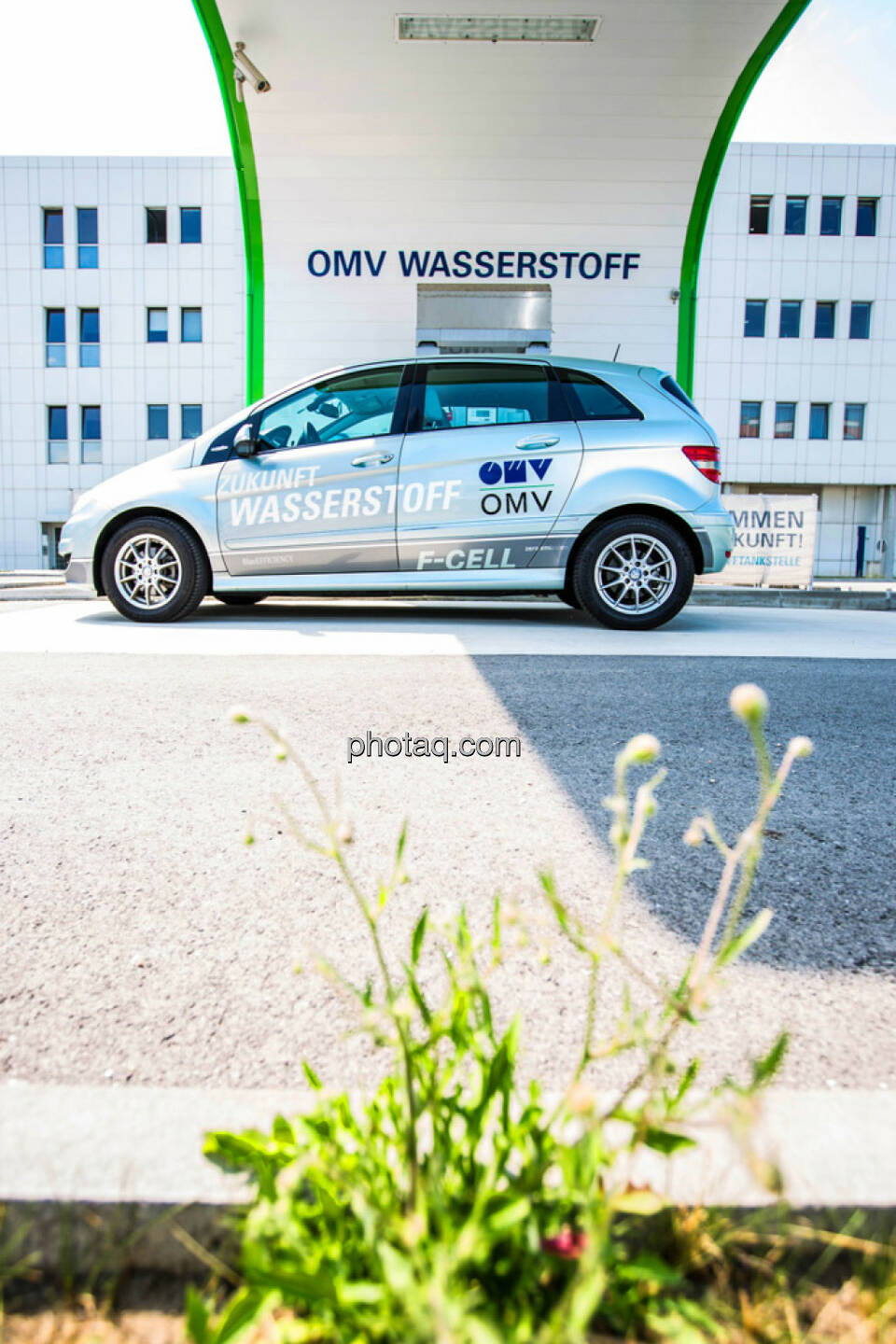 Wasserstoffauto der OMV, Wasserstoff Tankstelle