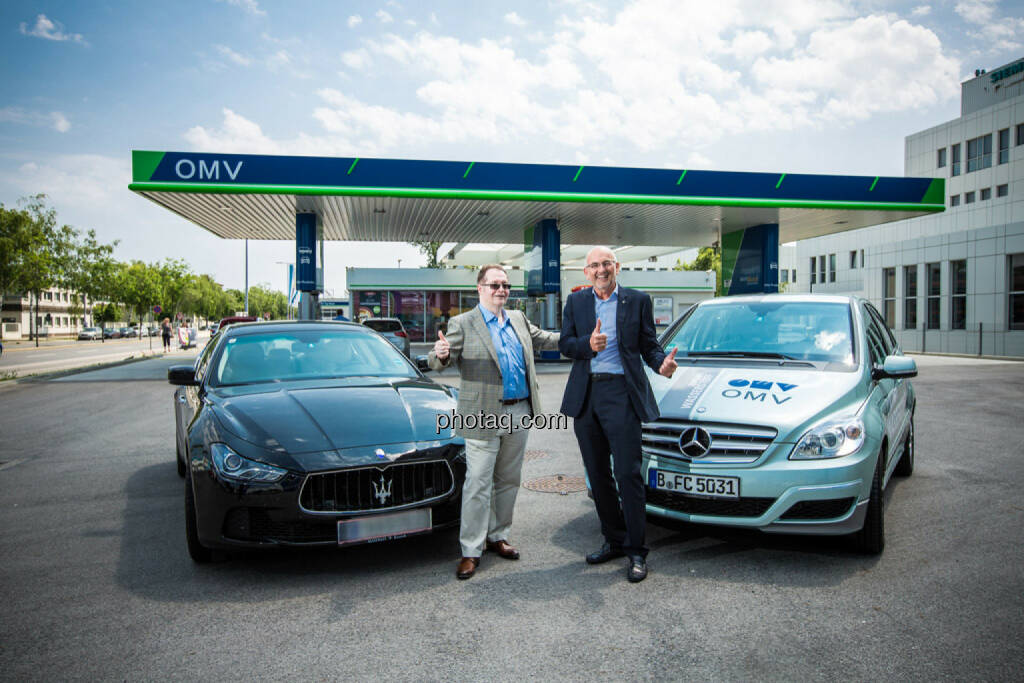 Gregor Rosinger (Rosinger Group), Walter Böhme (Leiter Innovationsmanagement OMV), © photaq/Martina Draper (10.06.2015) 