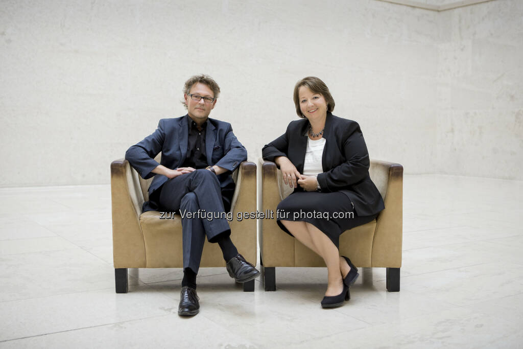 Neues designiertes Direktorium des Leopold Museum: Gabriele Langer und Hans-Peter Wipplinger (C) Leopold Museum, © Aussender (11.06.2015) 