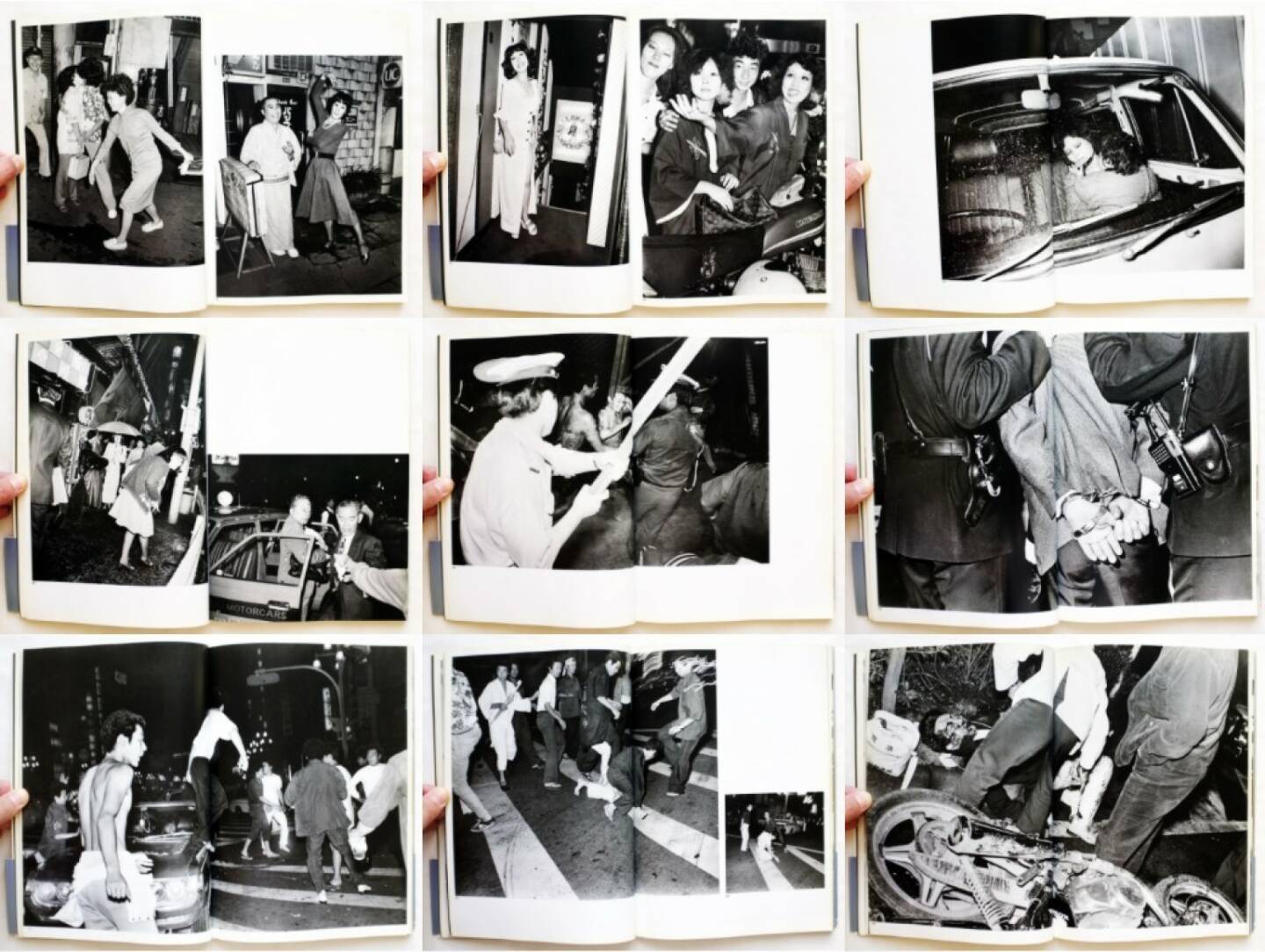Seiji Kurata - FLASH UP Street Photo Random Tokyo 1975 - 1979 倉田精二, Byakuya Shobo 1980, Beispielseiten, sample spreads - http://josefchladek.com/book/seiji_kurata_-_flash_up_street_photo_random_tokyo_1975_-_1979_倉田精二
