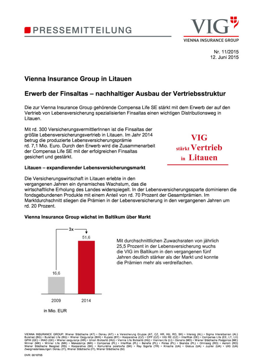 VIG erwirbt litauische Finsaltas, Seite 1/2, komplettes Dokument unter http://boerse-social.com/static/uploads/file_120_vig_litauen.pdf