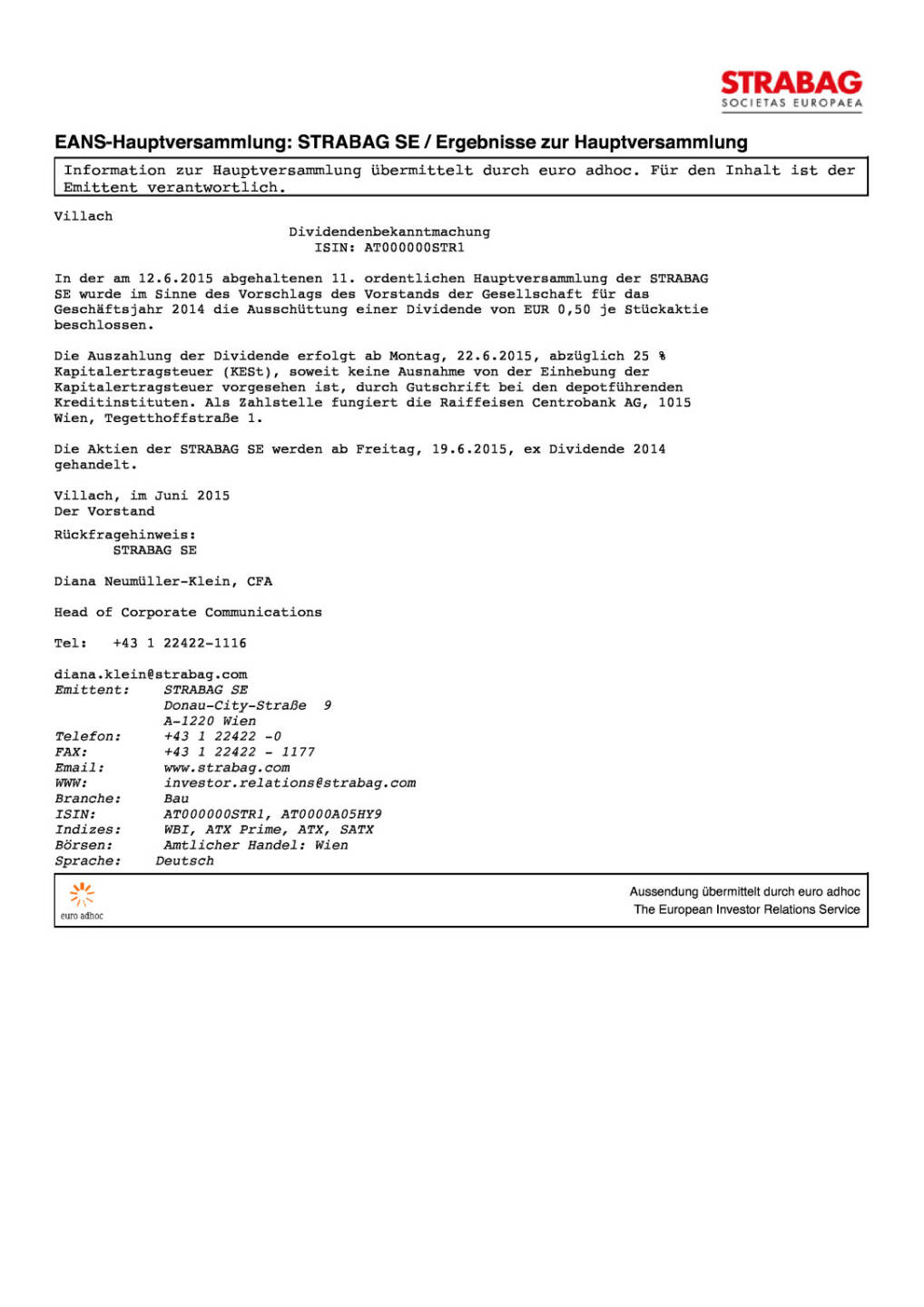 Strabag HV Ergebnisse, Seite 1/1, komplettes Dokument unter http://boerse-social.com/static/uploads/file_121_strabag_hv_ergebnisse.pdf