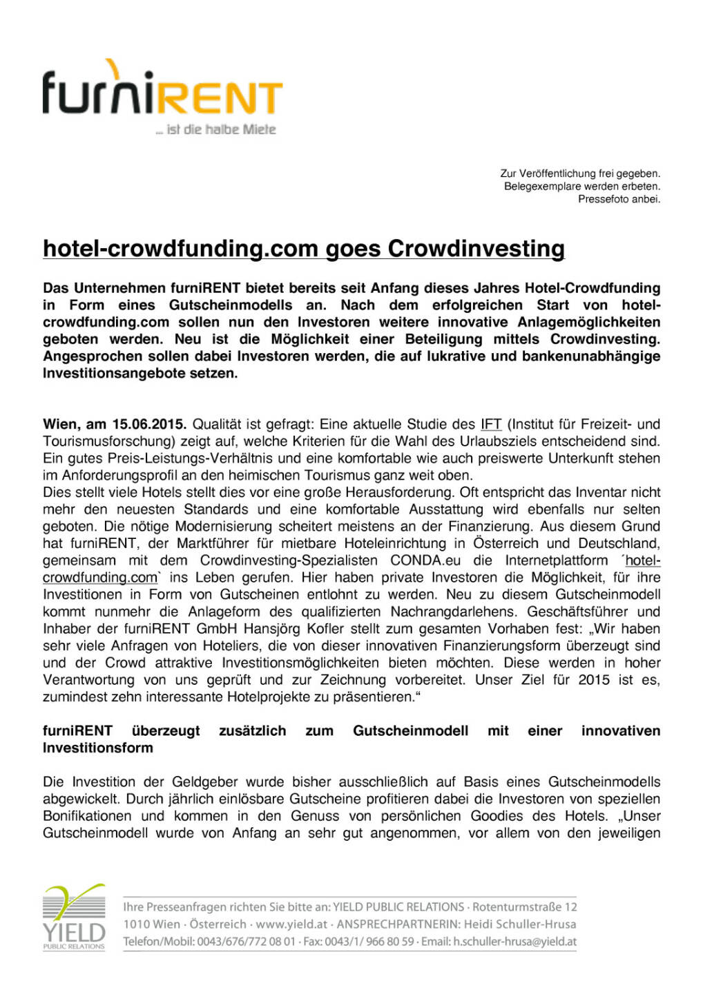 hotel-crowdfunding.com goes Crowdinvesting , Seite 1/2, komplettes Dokument unter http://boerse-social.com/static/uploads/file_122_hotel-crowdfundingcom.pdf
