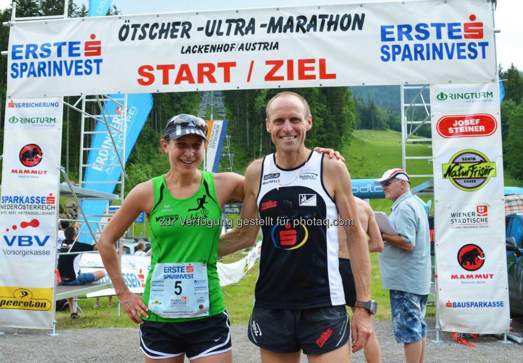 Die Staatsmeistertitel 2015 im Bergmarathon 50km im Rahmen des ESPA gehen an Veronika Limberger (4h:24) und Wolfgang Wallner (4h:10) , © ESPA-Ötscher-Ultra-Marathon 2015 (16.06.2015) 