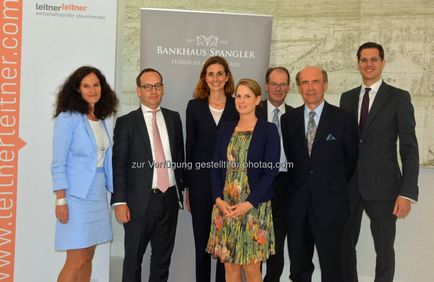 Rosemarie Macheiner (links) vom Family Management im Bankhaus Spängler mit den Experten der Rechtsanwaltskanzlei Dorda Brugger Jordis und der Steuerberatungskanzlei LeitnerLeitner: Das Bankhaus Spängler hat in Salzburg zu einem spannenden Vortrag rund um das Thema Familienunternehmen geladen