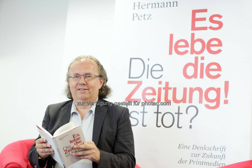 Vorstandsvorsitzender der Moser Holding, Hermann Petz: Moser Holding Aktiengesellschaft: Hermann Petz: Es lebe die Zeitung! (C) APA, © Aussender (18.06.2015) 