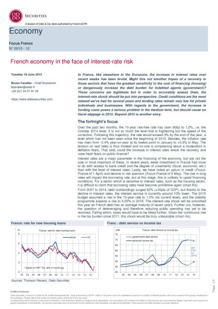 Oddo & Cie: Zinsanstieg (noch) keine Gefahr für Frankreich, Seite 1/5, komplettes Dokument unter http://boerse-social.com/static/uploads/file_141_oddo_cie.pdf (18.06.2015) 