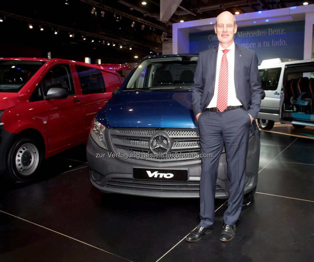 Volker Mornhinweg, Leiter Mercedes-Benz Vans: Mercedes-Benz Vans stellt neuen mittelgroßen Transporter Vito in Argentinien vor. (C) Mercedes-Benz, © Aussendung (22.06.2015) 