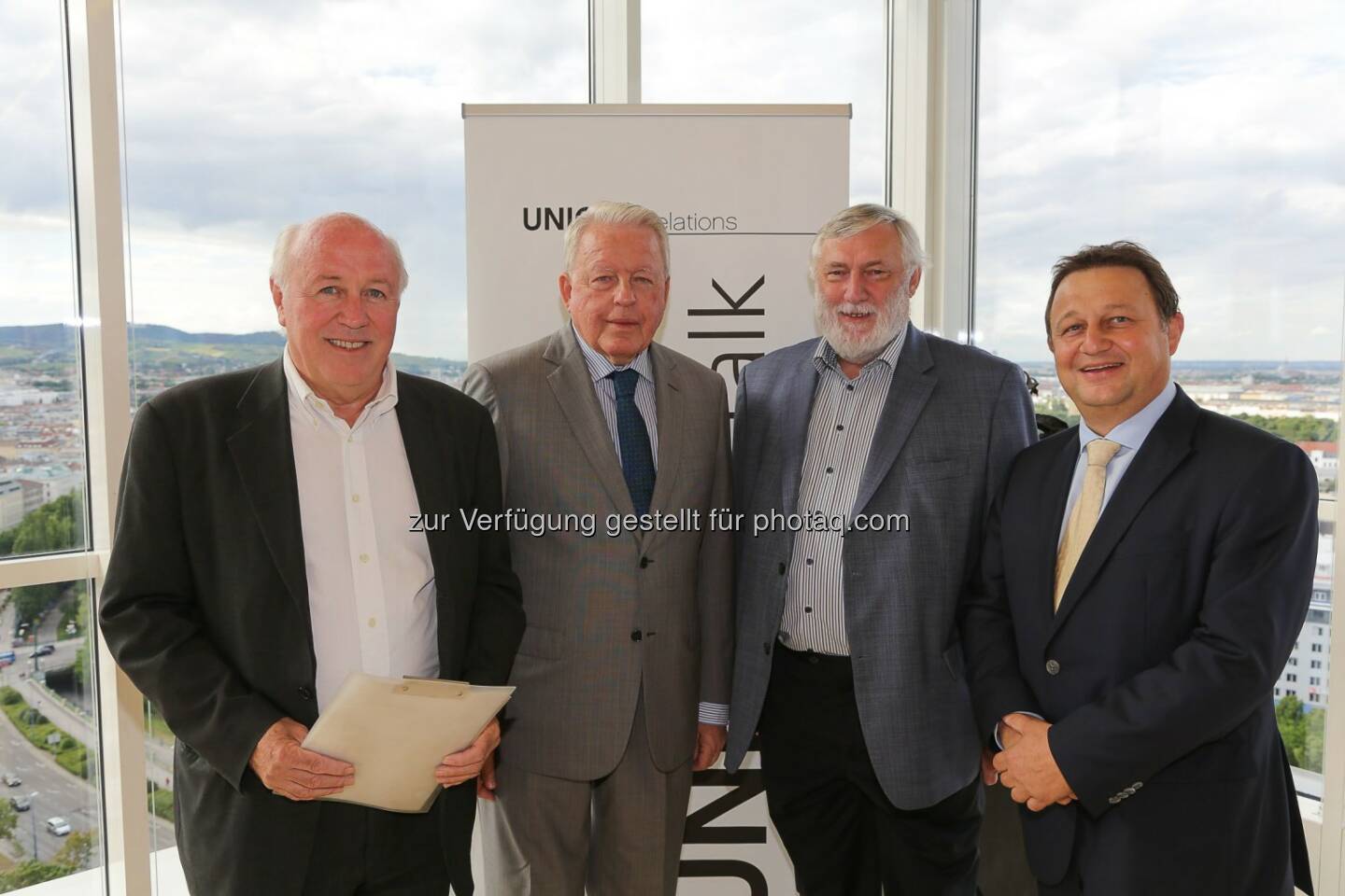 Herbert Lackner, Profil, Franz Vranitzky, ehem. Bundeskanzler; Franz Fischler, Präsident des Europäischen Forums Alpbach und ehem. EU-Kommissar, Josef Kalina Unique relations: Unique Public Relations GmbH: Uniquetalk: Vranitzky und Fischler zum politischen Status-Quo