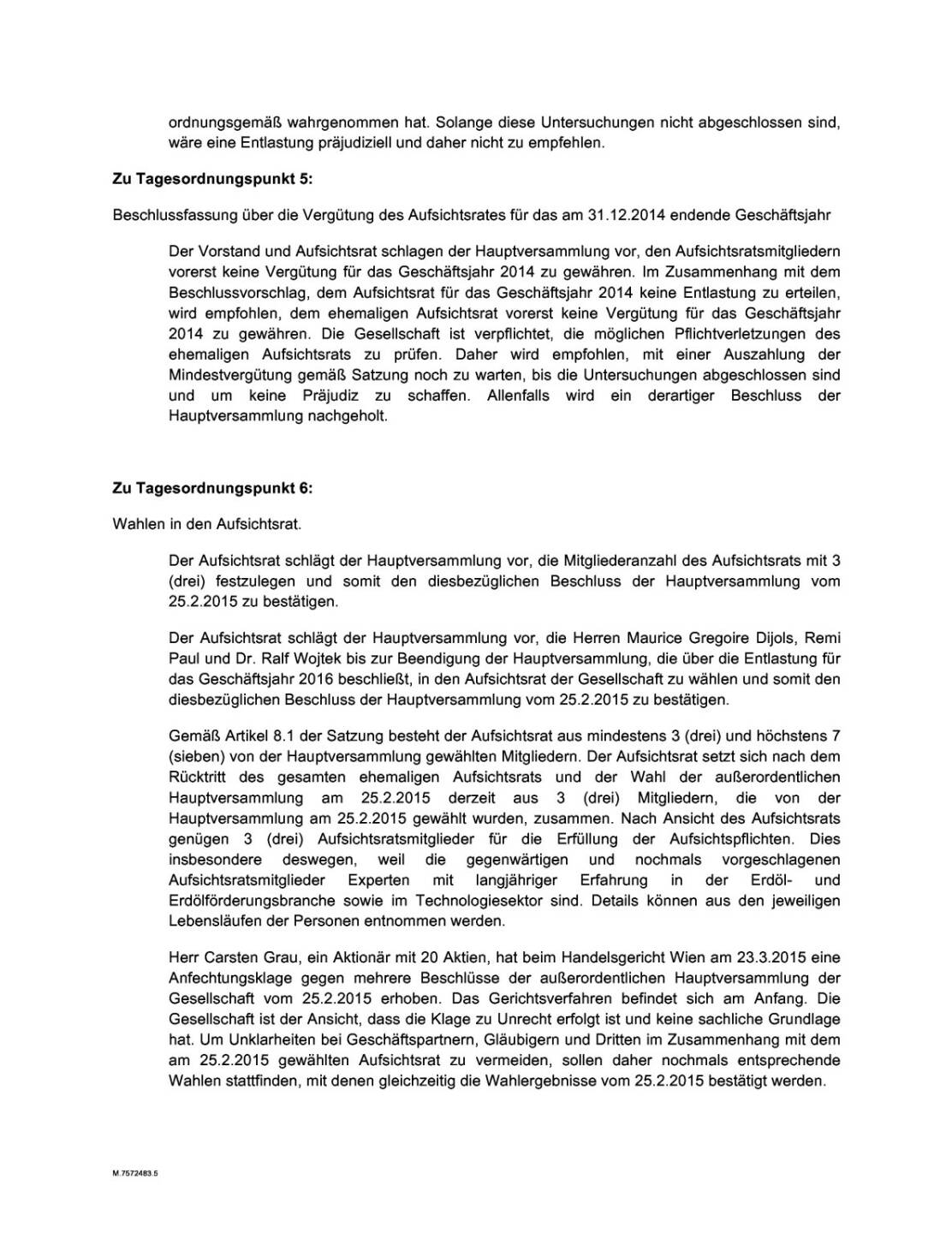 C.A.T. oil  HV Tagesordnung, Seite 2/4, komplettes Dokument unter http://boerse-social.com/static/uploads/file_176_cat_oil_hv_tagesordnung.pdf