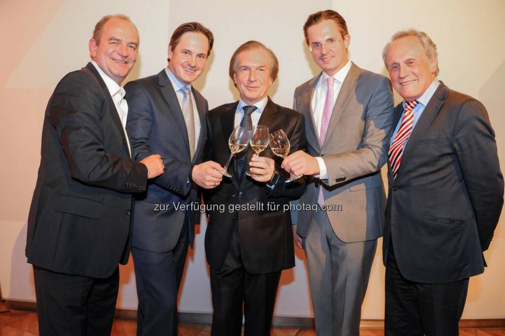 Herbert Prohaska, Johannes Schmuckenschlager, Friedrich Stickler, Stefan Schmuckenschlager und Josef Höchtl, © leadersnet/Pianka (26.06.2015) 