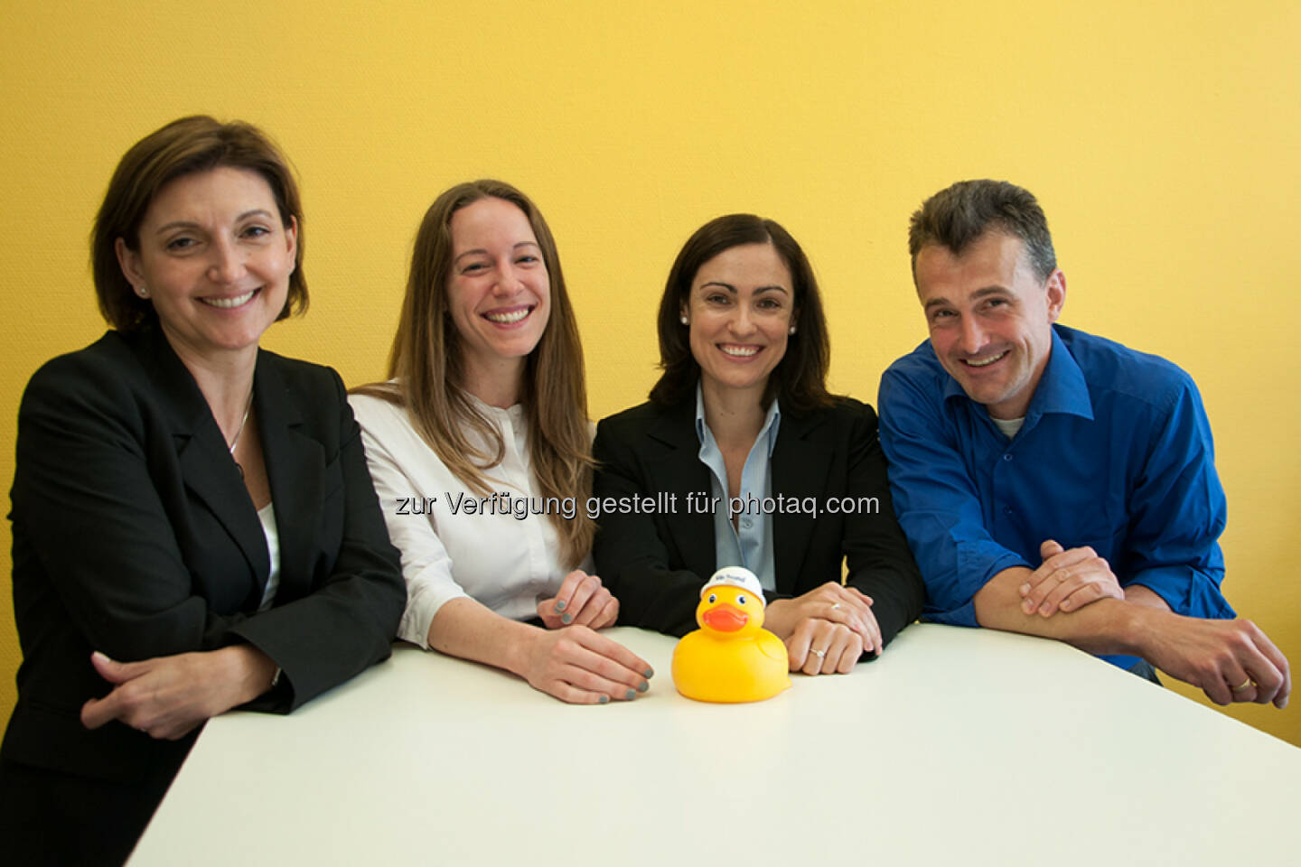 Corporate Sieger Verbund: Winnie Matzenauer, Claudia Höbarth, Bettina Mayerl, Florian Seidl. Nicht am Bild: Barbara Keller und Konrad Fux. Ente Doris