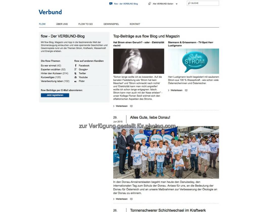 Verbund - http://www.verbund.com/bg/de/blog, © beigestellt (30.06.2015) 
