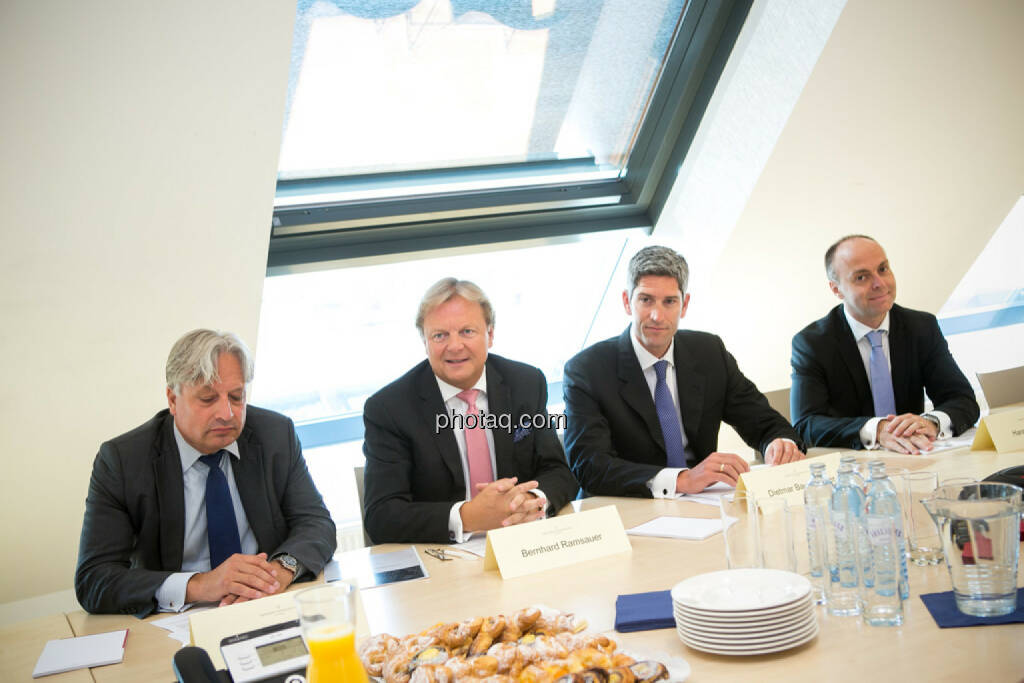 Ullrich Kallausch, Bernhard Ramsauer, Dietmar Baumgartner, Harald Friedrich, Semper Constantia Privatbank, © photaq/Martina Draper (01.07.2015) 