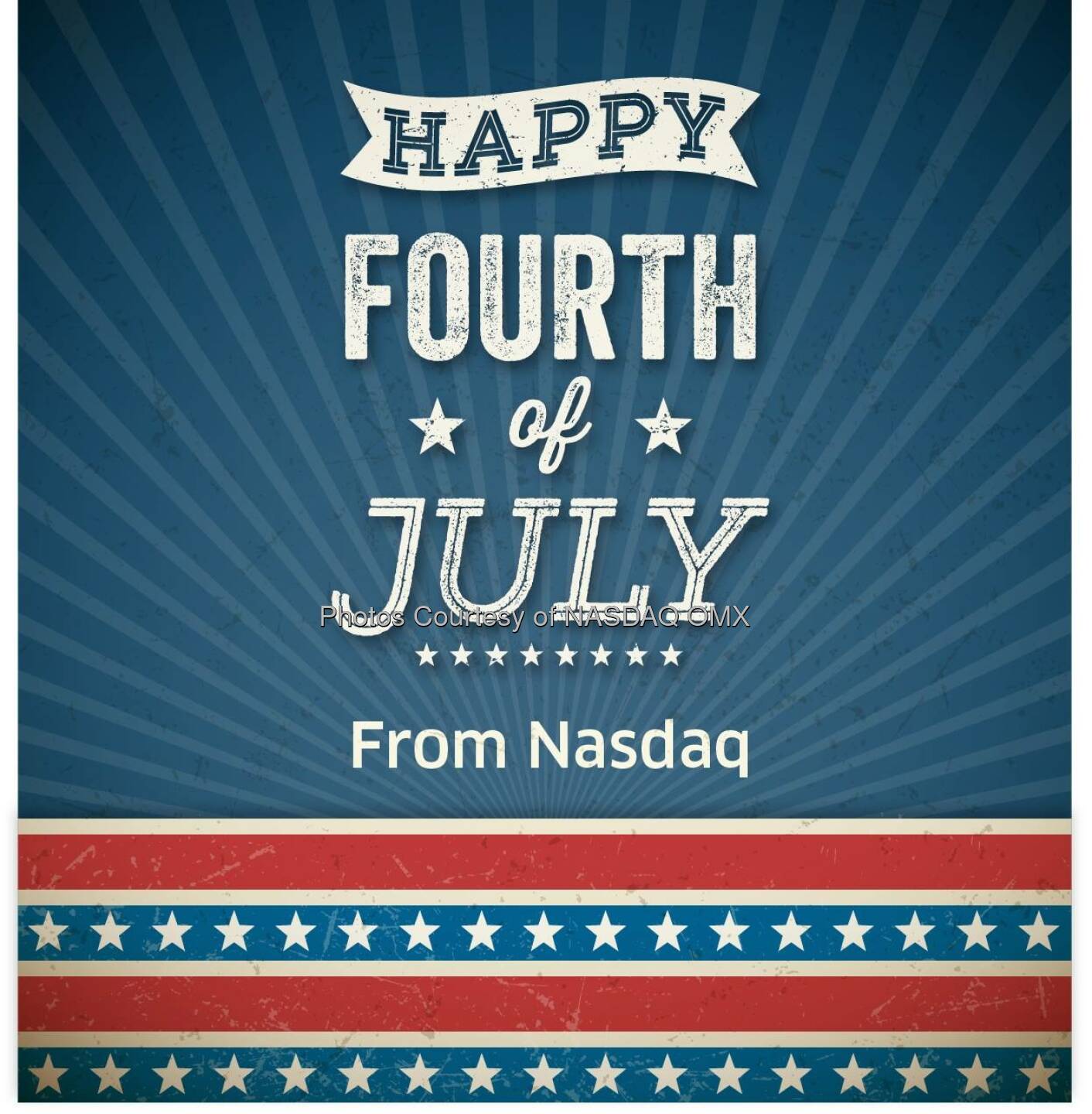 Happy July 4th from everyone here at Nasdaq!  #IndependenceDay   Source: http://facebook.com/NASDAQ