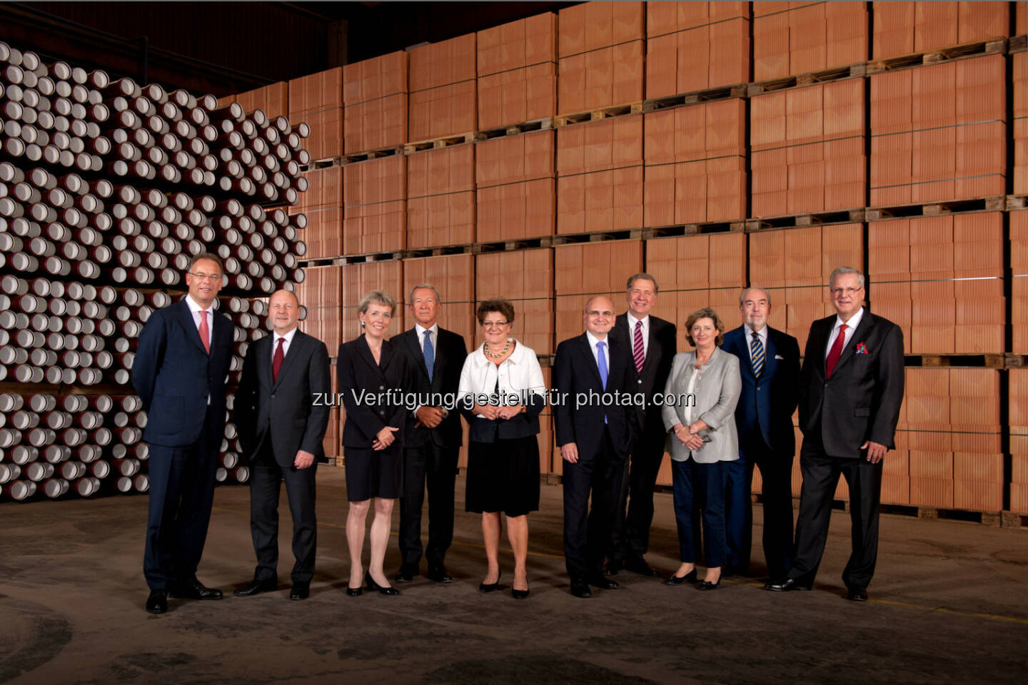 Heimo Scheuch, CEO; Willy Van Riet, CFO; Myriam Meyer; Peter Johnson; Regina Prehofer; Harald Nograsek; Wilhelm Rasinger; Caroline Grégoire Sainte Marie; Christian Jourquin; Franz Josef Haslberger, Wienerberger Aufsichtrat und Vorstand (c) Wienerberger AG_Kurt Keinrath