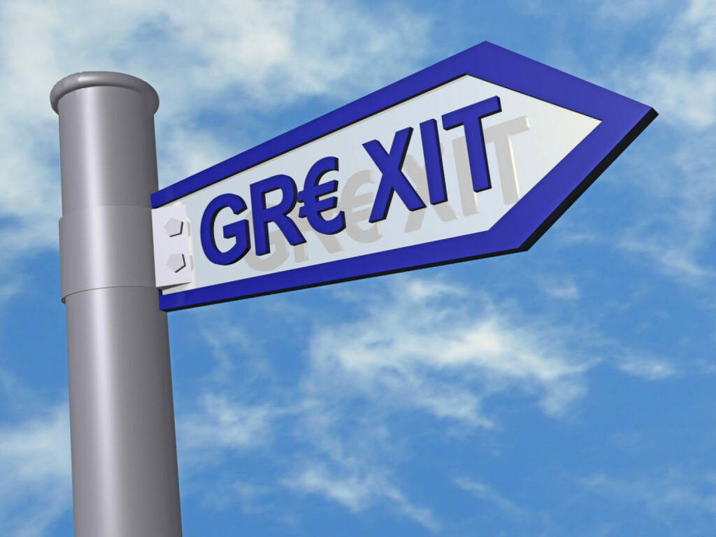 Grexit, Griechenland, http://www.shutterstock.com/de/pic-251821483/stock-photo-grexit-road-sign.html, © shutterstock.com/eigene Bilder (06.07.2015) 