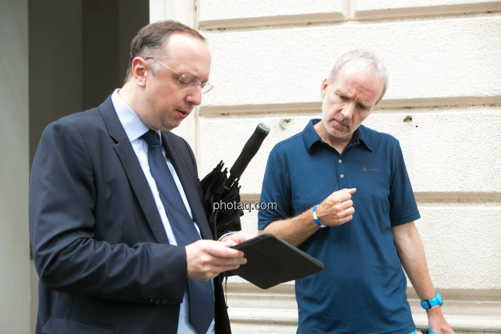 Roman Eisenschenk, Head of Austrian Sales Kepler Cheuvreux, Christian Drastil, © Martina Draper/photaq.com (08.07.2015) 