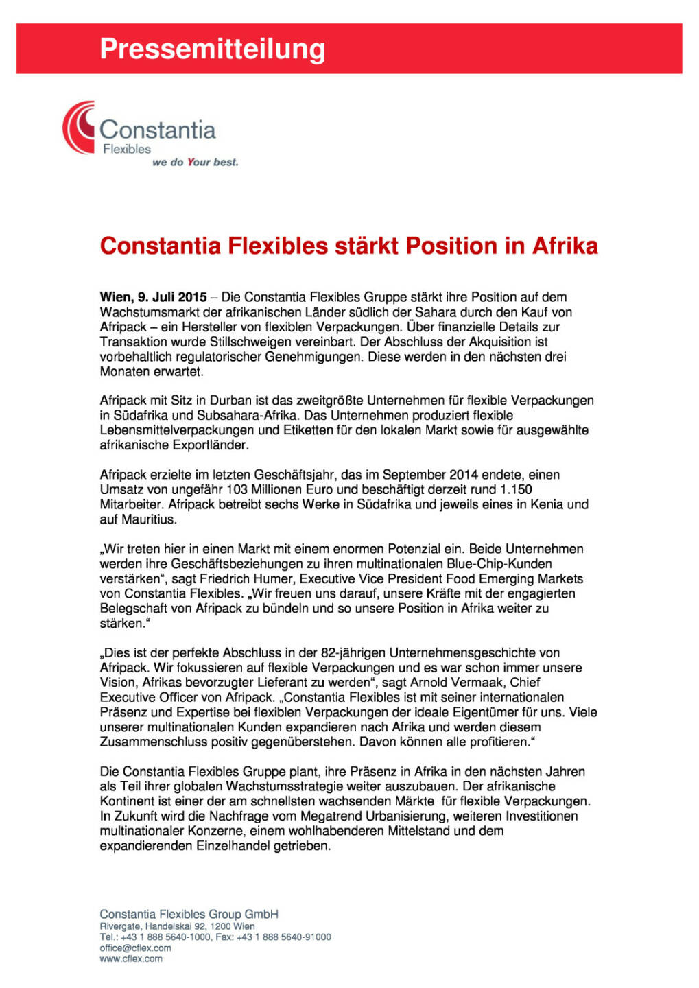 Constantia Flexibles stärkt Position in Afrika, Seite 1/2, komplettes Dokument unter http://boerse-social.com/static/uploads/file_215_constantia_flexibles_starkt_position_in_afrika.pdf