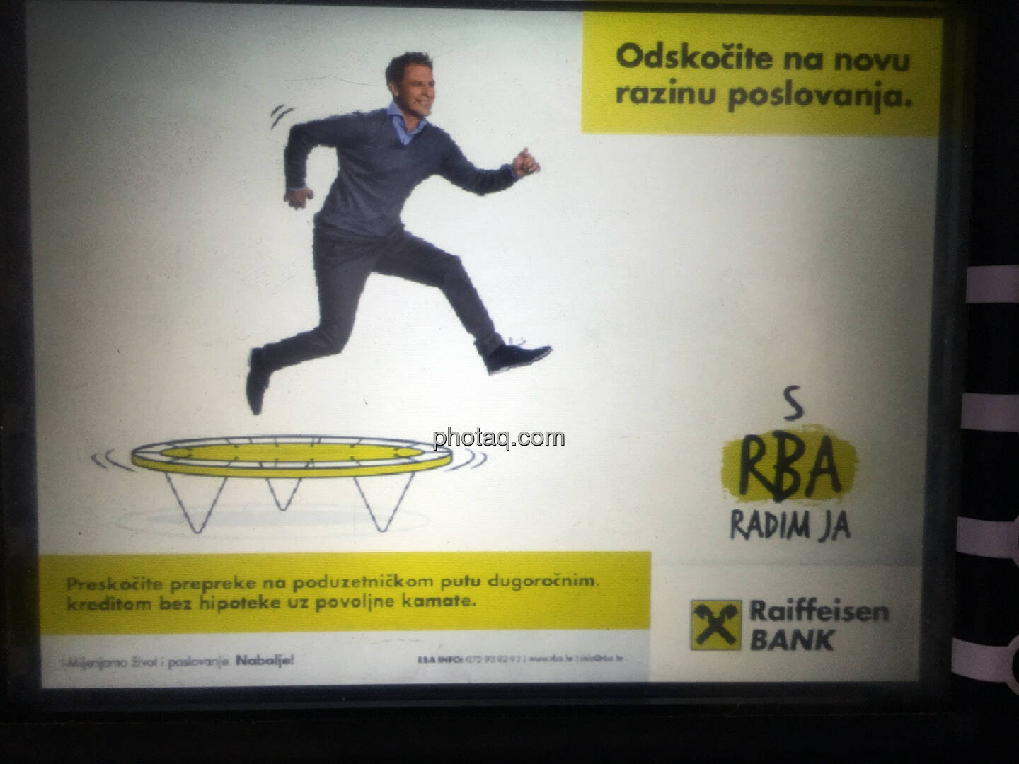 Raiffeisen Bank, RBI, Kroatien, Rab, Trampolin