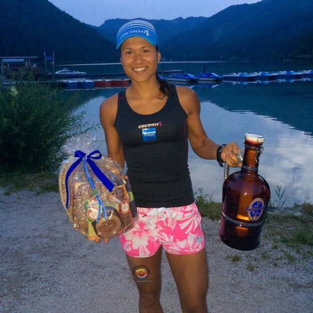 Nacht See Prost - Annabelle Mary Konczer (Tristyle Runplugged Runners) beim Erlaufsee Nightrun   (19.07.2015)